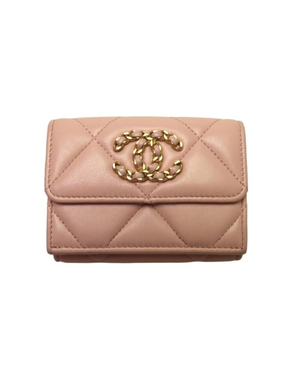 Chanel Lambskin 19 Trifold Wallet